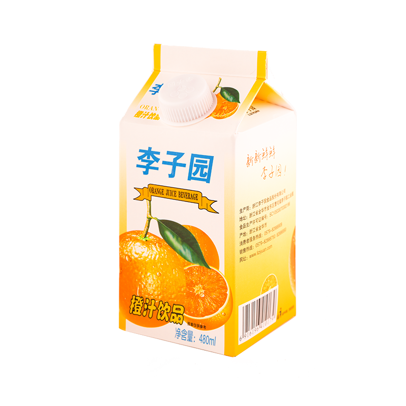 橙汁饮品，单盒净含量480ml